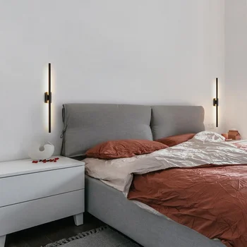 Moderný Minimalistický Led Nástenné Svietidlo Nordic Dekor Nástenné svietidlo Krytý Obývacia Izba, Spálňa LED Nočné Lampy Domova Svietidlá