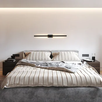 Moderný Minimalistický Led Nástenné Svietidlo Nordic Dekor Nástenné svietidlo Krytý Obývacia Izba, Spálňa LED Nočné Lampy Domova Svietidlá