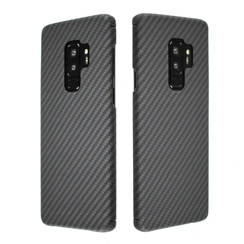 Karbonové Vlákna Kevlar obal Pre Samsung Galaxy S9 Plus Luxusné Aramidové Vlákna Mobilný Telefón Prípade, Ultra-tenký Mobilný Kryt Prípadoch