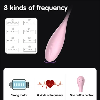HOT žena Vibračné Vajíčka Vibrátor Bluetooth Bezdrôtové Diaľkové G-spot Masér 8 Rýchlosť Dospelých Hry Sexuálne Hračky pre Ženy Ben Wa Gule