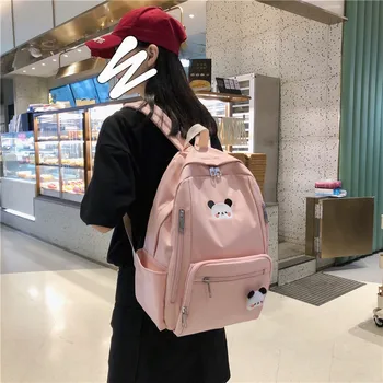Schoolbags pre mladých mužov a ženy batoh študentka, campus bežné školské tašky kórejské dievčatá batoh Žien batoh