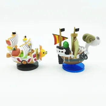 Nový Japonský JEDEN KUS Cartoon Loď Model PVC akvárium Loď Ornament Veselé Slnečný Námornej Lode, Akčné Obrázok Akváriu Dekorácie