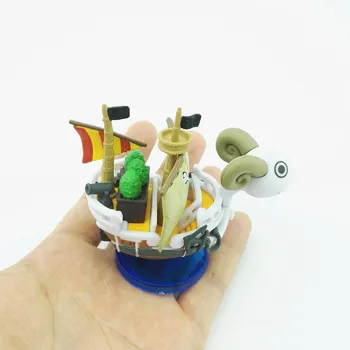 Nový Japonský JEDEN KUS Cartoon Loď Model PVC akvárium Loď Ornament Veselé Slnečný Námornej Lode, Akčné Obrázok Akváriu Dekorácie