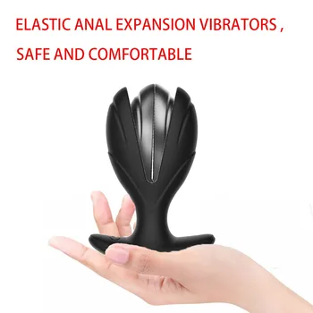 Vibračný Análny sex hračky Prostaty Masér Análny Expander Zadok Elektrickým Prúdom Pulz Plug Dildo Vibrátor Dospelých, sexuálne hračky pre Mužov
