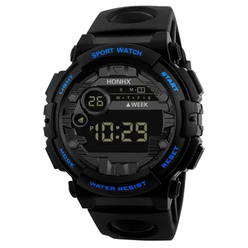Športové detské Hodinky Vonkajšie Vojenské študent Budík módne Digitálny LED Dátum Deti Chlapec hodinu black watchband FD3005