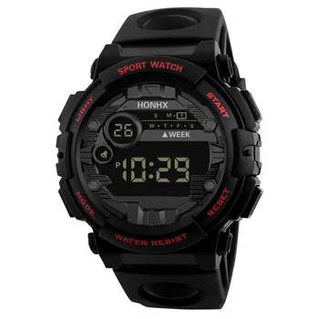 Športové detské Hodinky Vonkajšie Vojenské študent Budík módne Digitálny LED Dátum Deti Chlapec hodinu black watchband FD3005