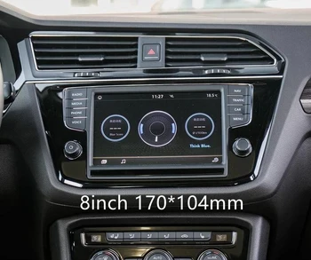 Auto Tvrdené Sklo Obrazovky Ochranný Film Nálepky GPS Multimediálne LCD Stráže Pre VW Volkswagen 2017 2018 Tiguan MK2 Príslušenstvo