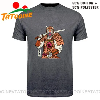 Tatooine, Japonské Anime Bojové Umenie Samurai Warrior T shirt mužov Legrační Karikatúra Veľký Tiger Bojovník so Cťou T-shirt Rytier Topy