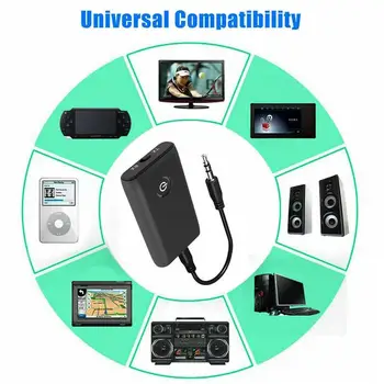 2 v 1, Bluetooth 5.0 Vysielač, Prijímač, 3,5 mm A2DP Audio Stereo Hudby Bezdrôtový Adaptér Pre PC TV Slúchadlá Mobilný telefón