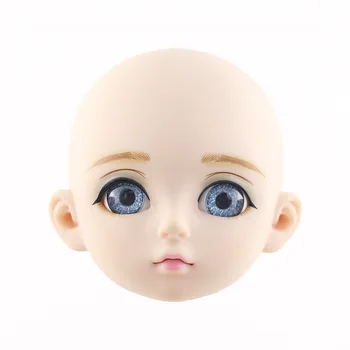 Bjd Bábika Príslušenstvo Bábika Hlavu Otvorenie Krytu 3 Body DIY make-up pre 60 cm Baby Girl Bábiky Hlavu 3D Oko Baby Doll Darčeky pre Dievčatá