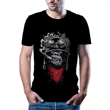 2020 nové animácie, 3D tlač T-shirt bežné pánskej módy T-Shirt Zábavný horor klaun 3D ulice animácie T-shirt