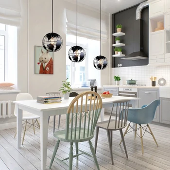 Prívesok svetlá tvorivé svete E27Industrial Kovaného Železa moderné tvorivé obývacia izba jedáleň prívesok kuchynské svietidlo