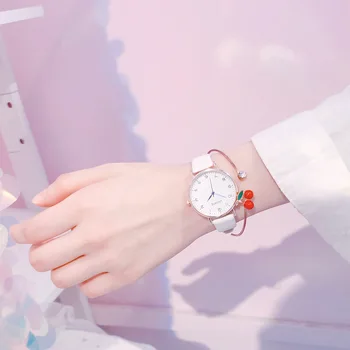 Rose Gold Oka Popruh dámske Módne Hodinky Minimalistický Ulzzang Luxusné Značky Quartz Hodinky Ženy Hodiny Modré Ukazovateľ náramkové hodinky