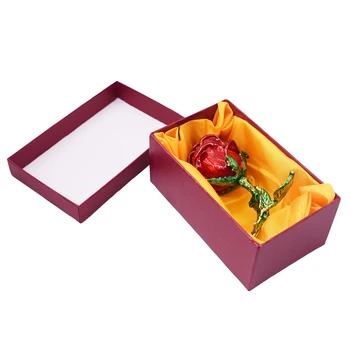 Rose Tvar Závesné Dekoratívne Šperky Trinket Box Krúžok Skladovanie Darček na Valentína