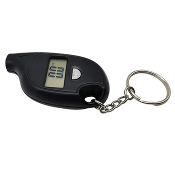 1 Ks Mini Prenosné aplikácie Keychain v Pneumatikách Pneumatika, Koleso Vzduchu tlakomer Digitálny Tester LCD Displej Tlaku v Pneumatikách Monitor Nástroj