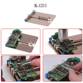 Kaisi K-1211/1212 Univerzálny Kovový PCB Dosky Držiak Prípravok Zariadenie pracovná Stanica Pre iPhone Samsung Doska Oprava Nástrojov