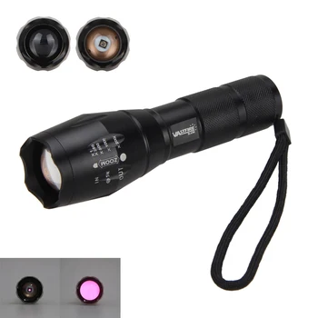 Zoomovateľnom Lov Pochodeň 850nm Infračervené Nočné Videnie IR LED Baterka Tactiacl Svetlo s 20 mm Železničnej Mount a USB Nabíjačky