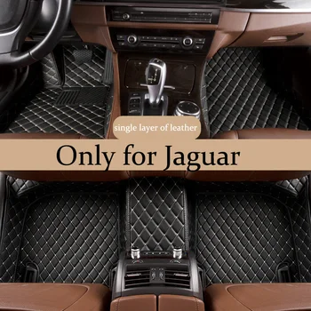 Zabrániť špinavé Auto podlahové rohože pre Jaguar XF XE XJL XJ6 XJ6L F-TEMPO F-TYP značky pevné mäkké auto príslušenstvo auto, Vlastné podlahové rohože