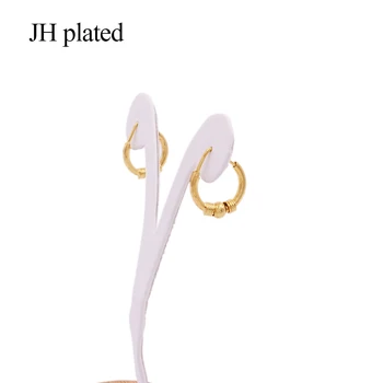Earings Dubaj náušnice 24K Zlata farba Malé obruče uchu, prstene, šperky earing náušnice, piercing pre ženy Afriky svadobné dary
