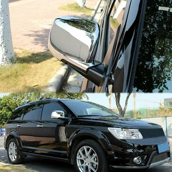 Auto Chrome Strane Dverí, Spätné Zrkadlo Pokrytie pre Dodge Journey Fiat Freemont 2009 - 2018