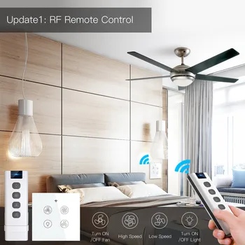 Nové WiFi RF Smart Stropný Ventilátor Svetlo 2/3 Spôsob Kontroly Inteligentný Život/Tuya APP RF Diaľkové Ovládanie Rýchlosti Alexa Domovská stránka Google Kompatibilné