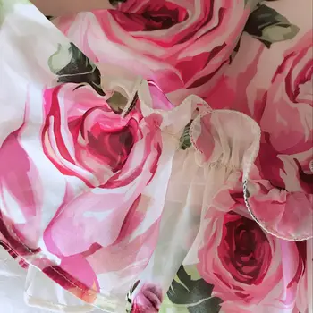 Dievča Princezná Šaty Šifón 3D Rose Lístkového Rukáv Dieťa Batoľa Letné Kvetina Tylu Vestido Strany Svadobný Sprievod Detské Oblečenie