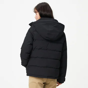 SEMIR Zimná páperová bunda ženy krátke 2020 nové voľné dole chlieb bunda náradie black hrubé hus nadol bunda