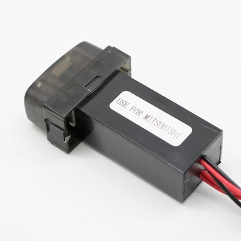 12V pre Mitsubishi Loseless Prerobit Duálny USB Nabíjačka do Auta Voltmeter Merač Led USB Auto Nabíjačka, Napájací Adaptér Zásuvky s Napätím