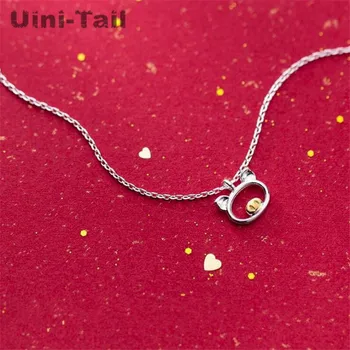 Uini-Chvost horúca novinka 925 sterling silver roztomilý ošípaných náhrdelník kórejský jednoduché módy príliv prietok malých zvierat šperky vysokej kvality ED331