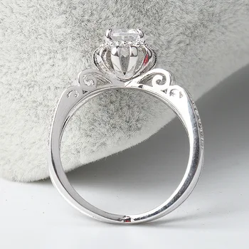 14k Zlata Farba Diamantové Prstene pre Ženy Korunná Princezná Šperky Anillos De Bizuteria Svadobné Drahokam Mystic Peridot Krúžok