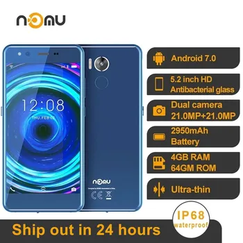 Vodotesný IP68 NOMU M8 4G Smartphone 4GB+64GB 5.2
