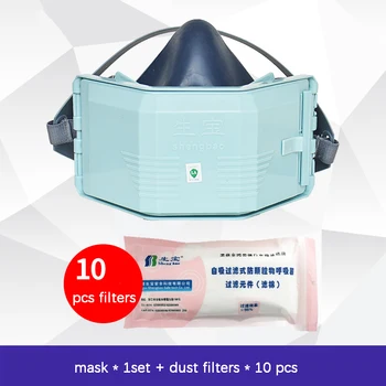 Maska proti prachu Silikónová Maska Prachu, Filter Bavlna Kombinácia súbor pre Priemyselné Prachu Ochrana Leštenie Prachu PM2.5 Ochranné Masky