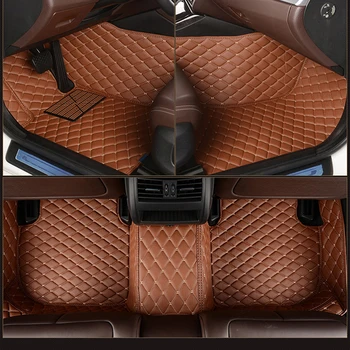 Kožené Vlastné auto rohože pre audi A3 sportback A1 8KX A2 A3 8P Limuzína Kabriolet A4 A6 Q2 Q3 Q5 Q7 koberec príslušenstvo