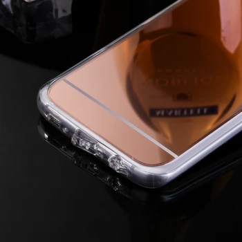 Luxus pre Samsung Galaxy A3 A5 A7 J1 J5 J7 2016 Prípade Zrkadlo TPU Zadný Kryt Telefónu Galaxy S7 S6 Okraji A8 J2 J3 S3 S4 S5