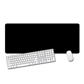 Veľká Veľkosť všetkých čierna Podložka pod Myš s Anti-slip Prírodného Kaučuku PC Počítač Gaming Mousepad Stôl Mat Zamykanie Okraj pre CS GO LOL DOTA2