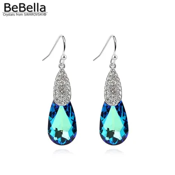 BeBella crystal hruška drop prívesok náušnice s kryštálmi od Swarovski pôvodnej značky módne šperky pre ženy Vianočný darček