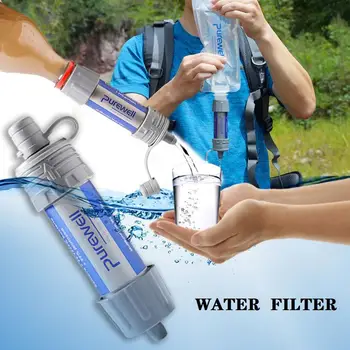 Vonkajšie Prežitie Vodný Filter Slamky Kemping Voda, Čistička Vody Filtračný Systém Núdzového Turistika Príslušenstvo