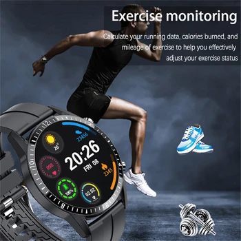 LIGE 2020 Nové Inteligentné hodinky Bluetooth hovor sledovať športové fitness srdcovej frekvencie, krvného tlaku nepremokavé hudby Smart hodinky Android iOS