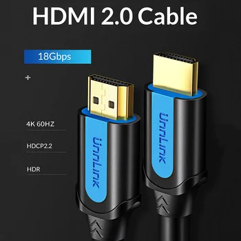 Unnlink kompatibilný s HDMI Kábel 4K UHD@60Hz 2.2 HDR 2.0 Kábel HDCP Prepínač Splitter pre PS4 TV Počítač, Notebook 0,5 M - 25M