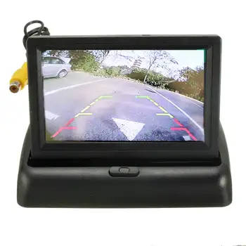HD Bezdrôtového IR Auto parkovacia Kamera Skladacia LCD 4.3