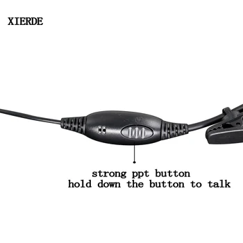 XIERDE Pre Motorola 1Pin Mic Headset MTP850 MTH850 Rádio v uchu Slúchadlo MTH800 MTP850 MTS850 MTH600 Earplug