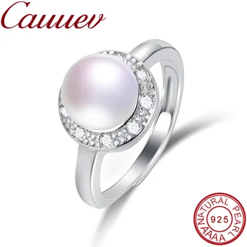 Cauuev žena krúžok,nastaviteľné prírodné perlový prsteň zásnubný šperky zásnubný prsteň ženy, dievča, svadobné udalosti, šperky, doplnky