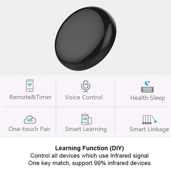 Smart Wifi IR ovládač Smart Home Blaster Infračervené Diaľkové Ovládanie pomocou Inteligentného Života Tuya APLIKÁCIA Pracovať s Alexa Domovská stránka Google