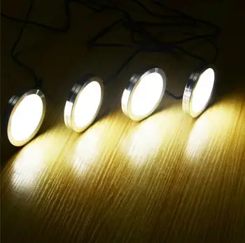 4/6/8PCS LED Svetlo Pod Skrinku 12V 2,5 W Kuchyňa svetlá bar lampa s vypínačom Domov šatník Lampa Predviesť, Svietidlá, Dekorácie