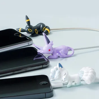 TOMY Pokémon Pikachu Pocket Monster USB Kábel, Nabíjačka Kawaii Ochranné údaj Cartoon Zvieratá pre Dieťa Vianočné Darčeky