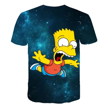 The Simpsons Family 3d Tlač Jeden PieceT Tričko Simpson Mužov Oblečenie Mikina Muži/ženy Nadrozmerné t shirt Streetwear Hip Hop