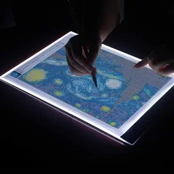 A3, A4 LED Light Pad pre diamond maľovanie Artcraft Sledovanie Light Box Kópiu Rada Tablety Digitálne Maľovanie, Písanie Kreslenie Tablet