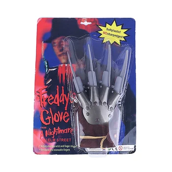 Halloween cosplay rukavice nočná mora na elm street freddy rukavice s nechty Maškaráda Zobraziť Mužov\ \ 's Rekvizity cosplay