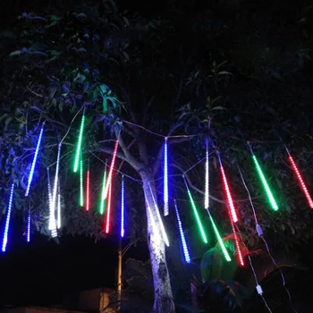 Nový Rok meteorický dážď Dážď 8 Trubice LED Reťazec Svetlo 20/30/50 cm Vonkajšia Nepremokavá na Vianoce Svadobné Party Záhradné Dekorácie