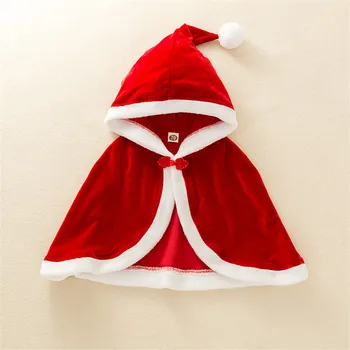 Vianočné 3ks Vyhovovali Oblečenie Dieťa, Baby, Deti, Dievčatá Módne Dlhý Rukáv List Romper Top + Pevné Nohavice + Plášť s Kapucňou
